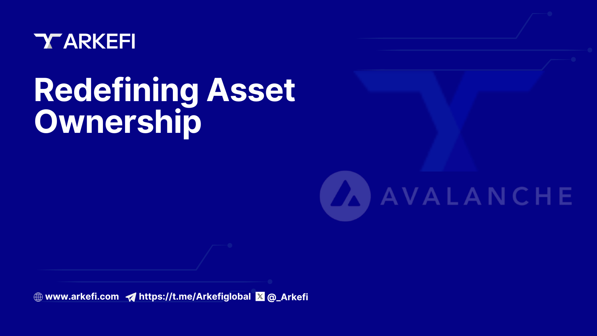 Arkefi and The Avalanche Blockchain: Redefining Asset Ownership